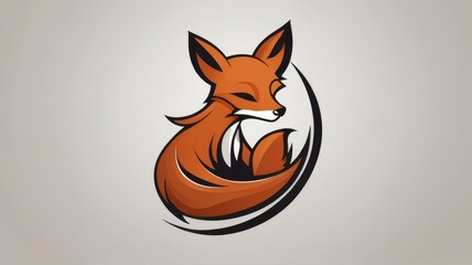 Fototapeta premium Fox illustration for logo