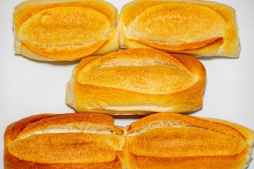 Traditional French bread or fresh bakery salt bread