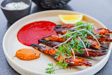 Camarones a la Brazas para Pelar