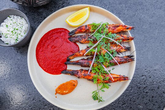 Camarones a la Brazas para Pelar