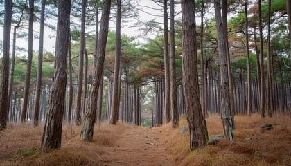 jebibong pine trees in south korea taken in november 2021