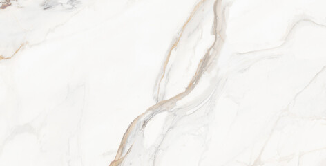 Obraz premium white statuario marble texture background with brown vines. natural Carrara white marble for ceramic tile design.