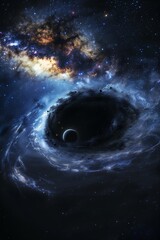 closeup black hole middle galaxy profile things cease exist lost world space street outside window ancient alien tools houses insane