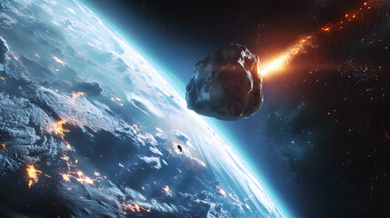 photo meteorite space atmosphere planet earth