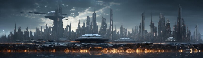 Fototapeta premium A dark and distant future