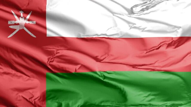 waving flag of oman