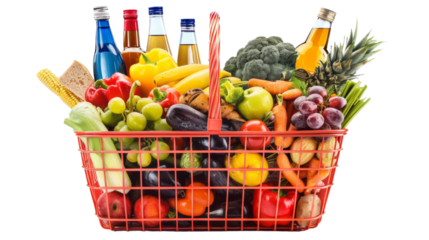 Supermarket shopping basket