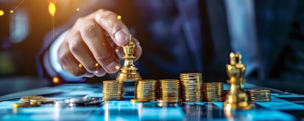 Billionaires secrets to sustaining high net worth involve strategic use of technology for substantial asset growth, close up business hitech concept