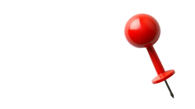 Red push pin
