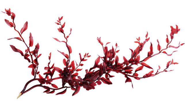 Red algae or seaweed branch