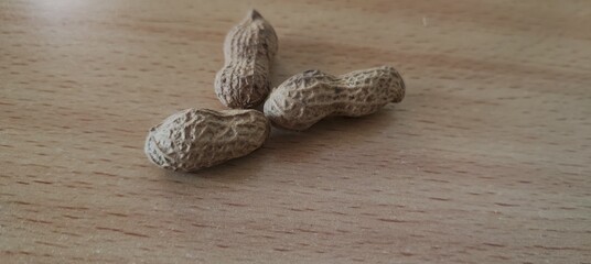 peanuts on a table