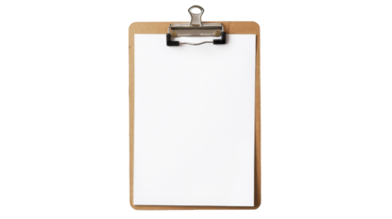 Blank clipboard clip board
