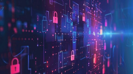 Fototapeta premium abstract background technology security