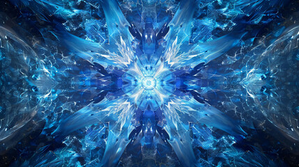 Obraz premium Abstract Radiance: A Transcendental Journey into a Clean and Grid Patterned Mind