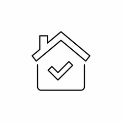 home house tick check mark icon