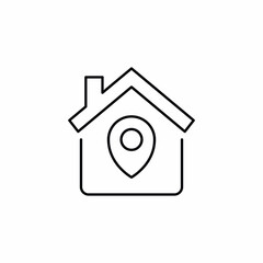 house home location neighborhood icon