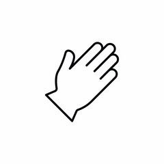 gloves doctor health care icon