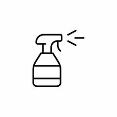 spray clean bottle detergent icon