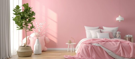 Pampered Child's Pink Bedroom Interior 🛏️👧💕 | Cozy and Playful Room Ambiance