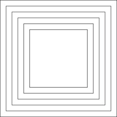 Fototapeta premium Square blend line shapes. Graphic design elements