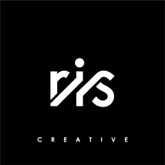 RIS Letter Initial Logo Design Template Vector Illustration