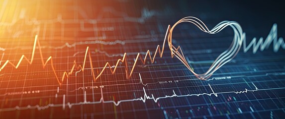 💖 Love and the Stock Market Graph 📈 Financial Trends with a Romantic Twist 💘 Unique Blend of Romance and Business Concepts 📸 Illustrations, Combining Love and Finance 🌟