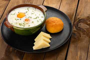 Changua is a typical breakfast from Bogota, the capital of Colombia