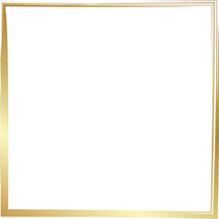 Grunge square golden frame. Luxury element