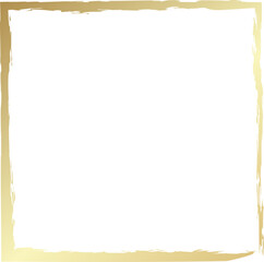 Grunge square golden frame. Luxury element