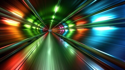 Business data analytic with intelligent software isolated in dark background, with glowing colorful line, concept of technology business and network