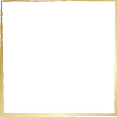 Grunge square golden frame. Luxury element