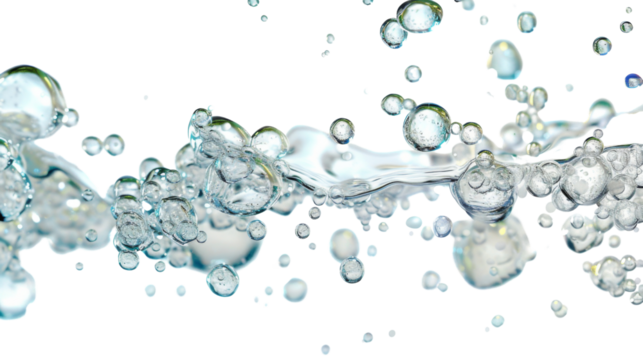 Bubbles in water 