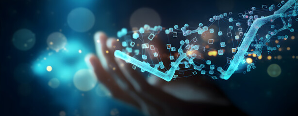 DNA banner dna structure banner dna model banner biology banner chemistry banner genetic medicine banner particle dna banner dna particle banner DNA research banner