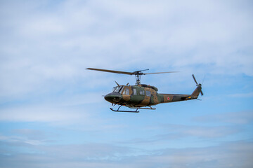 helicopter in flight