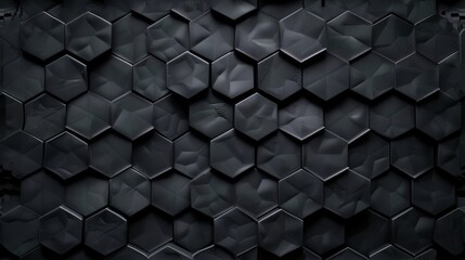 A black and white image of a black and white pattern of hexagons