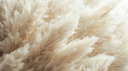 Whispers of Serenity: A Close-Up of Delicate White Grass, Exuding an Airy and Light Essence.