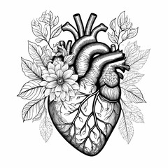 The human heart, Visual for Medical Surreal Design