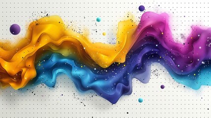 three dimension gradient trendy fluid liquid ink painting colorful in canvas texture background wallpaper, abstract background with wave colorful painting, gradient trendy mesh background,