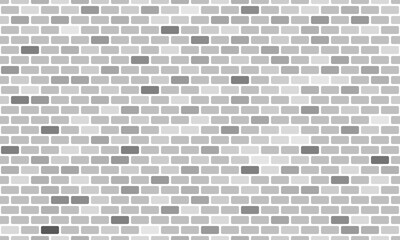 Grey brick wall rectangle  geometric seam pattern. Vector Repeating Texture.