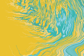 Abstract background composition. Colorful yellow and blue vector illustration.