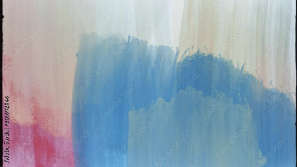 Poster painted textured images in loop motion