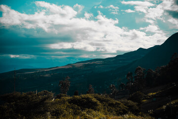 Obraz premium clouds over the mountains