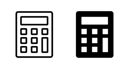 Calculator icon vector isolated on white background. Calculator vector icon. Accounting icon