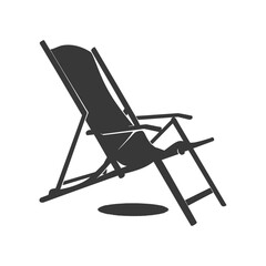 silhouette beach chair full black color only