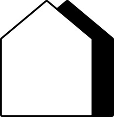 house minimal geometric shapes outline