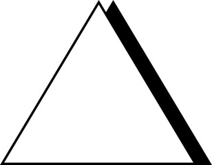 triangle minimal geometric shapes outline