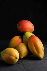 mango on black
