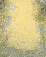 Old textured yellow wall background vintage. Lovely aged backdrop concept 