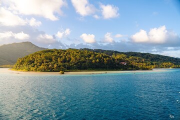 The Mountain Range of Motu Mahaea (Taha’a), French Polynesia