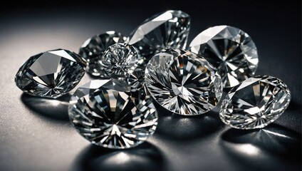 Fototapeta premium diamond ring on black